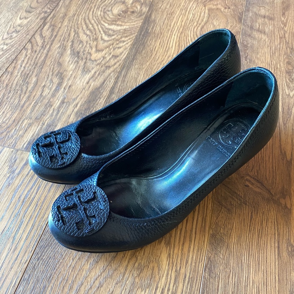 Tory Burch Leather Wedge Heels